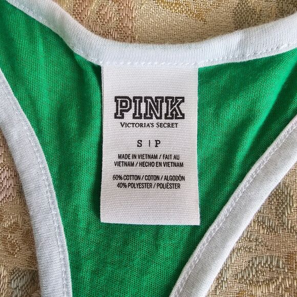 Victoria’s Secret Pink Bling Sequin Tee Let The Shenanigans Size S/P - Picture 6 of 6